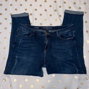 Lane Bryant Boyfriend Jeans Size 18 Distressed